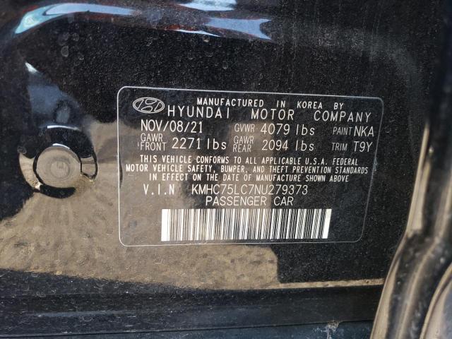 Photo 11 VIN: KMHC75LC7NU279373 - HYUNDAI IONIQ SE 