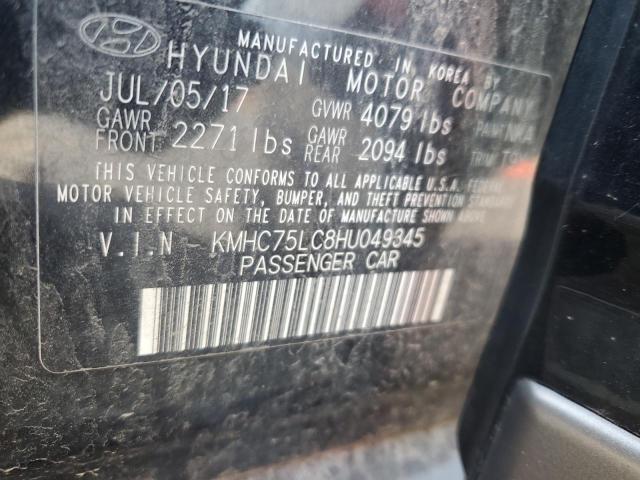 Photo 12 VIN: KMHC75LC8HU049345 - HYUNDAI IONIQ SEL 