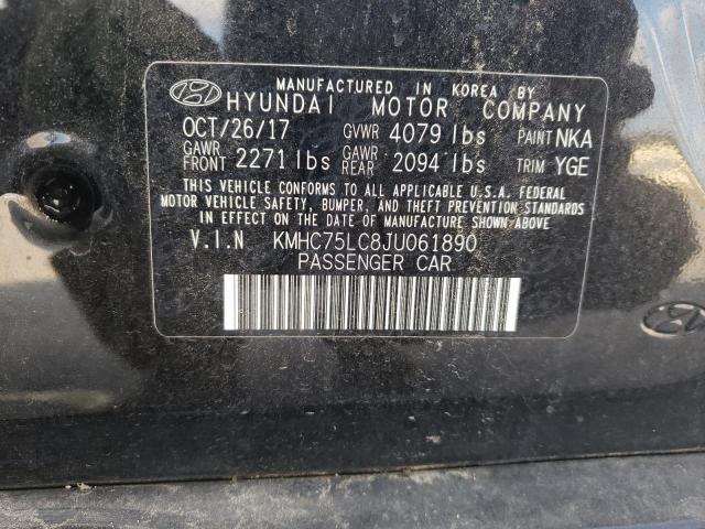 Photo 11 VIN: KMHC75LC8JU061890 - HYUNDAI IONIQ SEL 