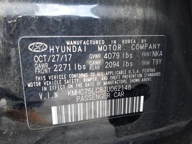 Photo 11 VIN: KMHC75LC8JU062148 - HYUNDAI IONIQ SEL 