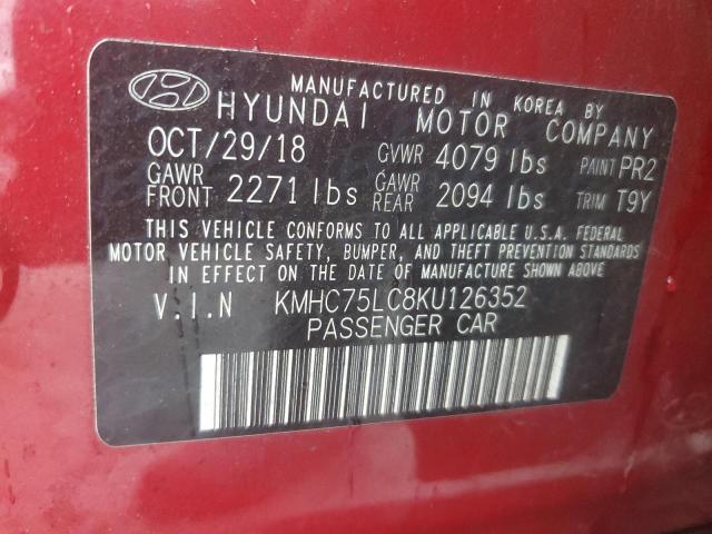 Photo 12 VIN: KMHC75LC8KU126352 - HYUNDAI IONIQ SEL 