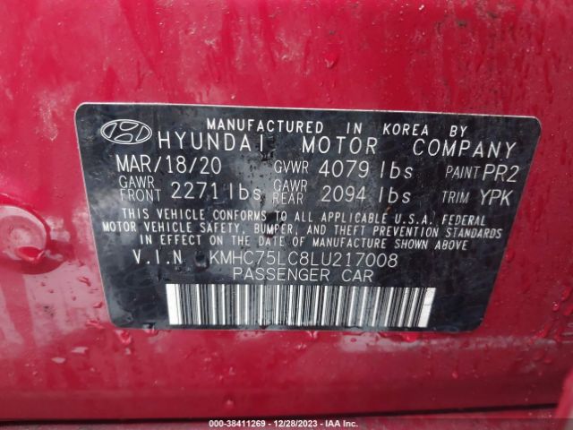 Photo 8 VIN: KMHC75LC8LU217008 - HYUNDAI IONIQ HYBRID 