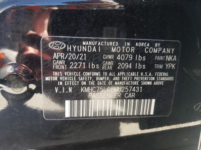 Photo 9 VIN: KMHC75LC8MU257431 - HYUNDAI IONIQ SE 