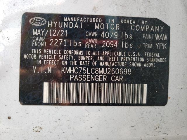 Photo 11 VIN: KMHC75LC8MU260698 - HYUNDAI IONIQ SE 