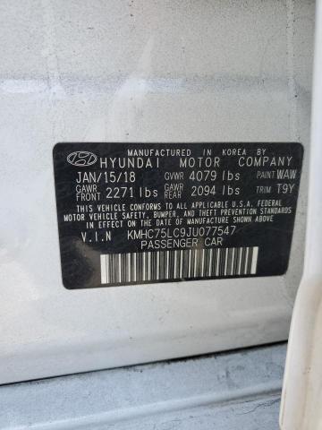 Photo 11 VIN: KMHC75LC9JU077547 - HYUNDAI IONIQ 