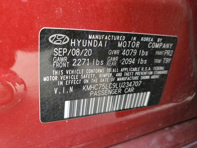 Photo 12 VIN: KMHC75LC9LU234707 - HYUNDAI IONIQ SE 