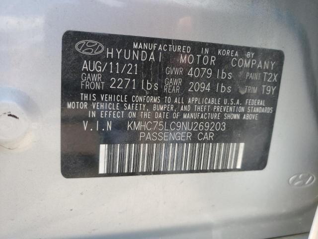 Photo 11 VIN: KMHC75LC9NU269203 - HYUNDAI IONIQ SE 