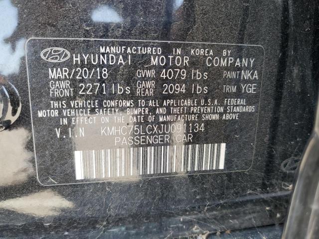 Photo 11 VIN: KMHC75LCXJU091134 - HYUNDAI IONIQ SEL 