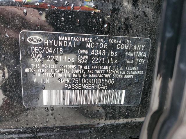 Photo 11 VIN: KMHC75LD0KU135586 - HYUNDAI IONIQ LIMI 