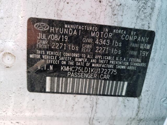 Photo 11 VIN: KMHC75LD1KU172775 - HYUNDAI IONIQ LIMI 