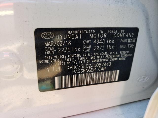 Photo 9 VIN: KMHC75LD2JU087443 - HYUNDAI IONIQ LIMI 