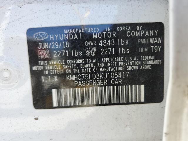 Photo 11 VIN: KMHC75LD3KU105417 - HYUNDAI IONIQ 