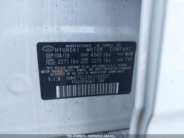 Photo 8 VIN: KMHC75LD3KU182837 - HYUNDAI IONIQ 