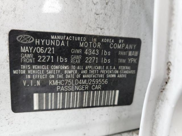 Photo 12 VIN: KMHC75LD4MU259556 - HYUNDAI IONIQ SEL 