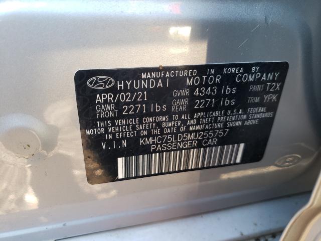 Photo 9 VIN: KMHC75LD5MU255757 - HYUNDAI IONIQ SEL 