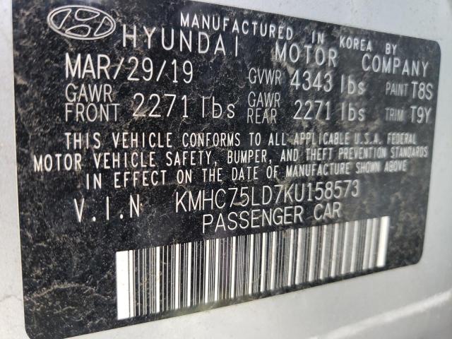 Photo 9 VIN: KMHC75LD7KU158573 - HYUNDAI IONIQ 