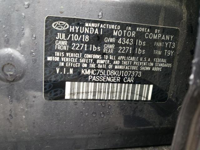 Photo 11 VIN: KMHC75LD8KU107373 - HYUNDAI IONIQ LIMI 