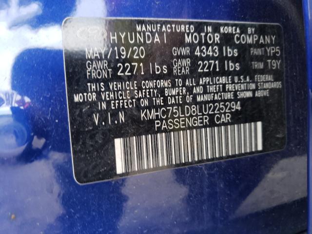 Photo 9 VIN: KMHC75LD8LU225294 - HYUNDAI IONIQ SEL 