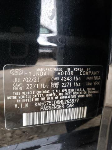 Photo 12 VIN: KMHC75LD8NU265877 - HYUNDAI IONIQ SEL 