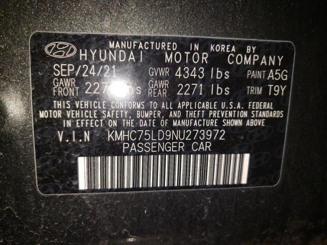 Photo 11 VIN: KMHC75LD9NU273972 - HYUNDAI IONIQ SEL 