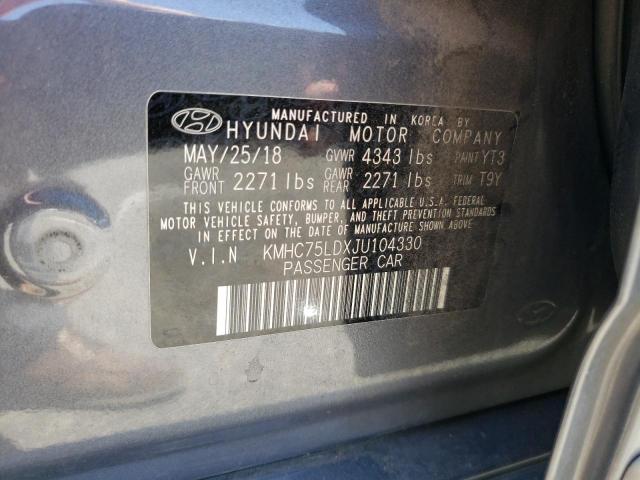 Photo 11 VIN: KMHC75LDXJU104330 - HYUNDAI IONIQ LIMI 