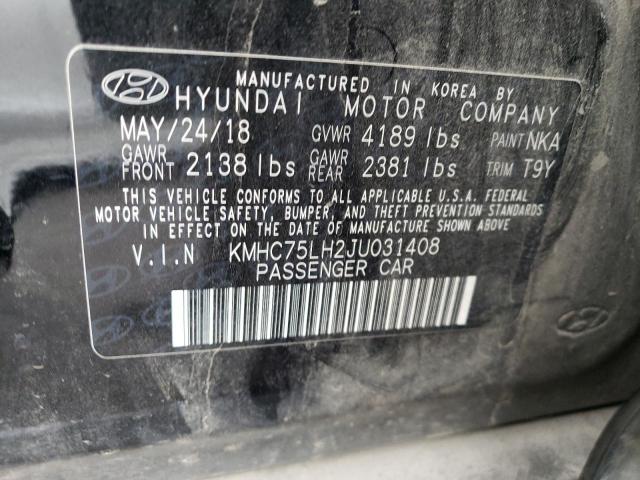 Photo 11 VIN: KMHC75LH2JU031408 - HYUNDAI IONIQ 