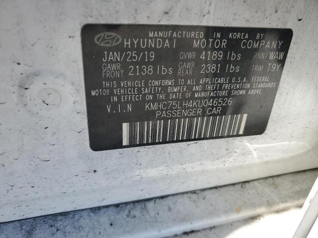 Photo 11 VIN: KMHC75LH4KU046526 - HYUNDAI IONIQ 