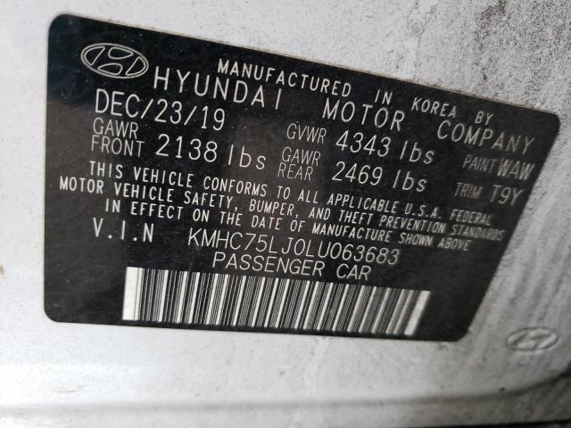 Photo 9 VIN: KMHC75LJ0LU063683 - HYUNDAI IONIQ SE 