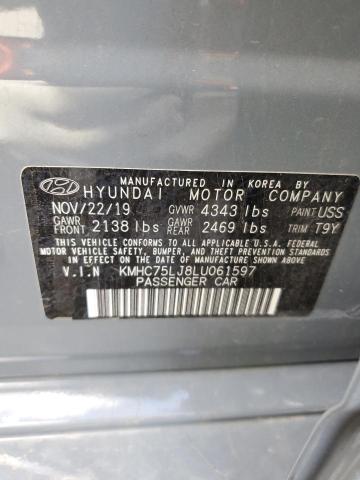 Photo 11 VIN: KMHC75LJ8LU061597 - HYUNDAI IONIQ SE 