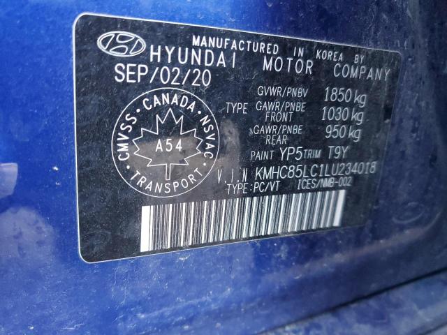 Photo 12 VIN: KMHC85LC1LU234018 - HYUNDAI IONIQ SEL 