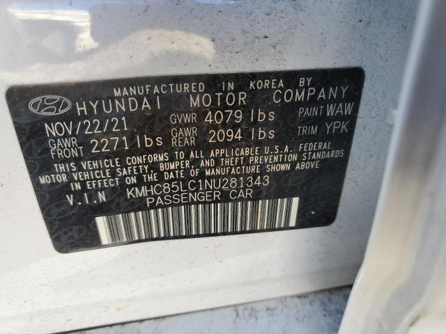 Photo 11 VIN: KMHC85LC1NU281343 - HYUNDAI IONIQ SEL 