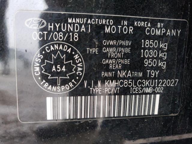 Photo 11 VIN: KMHC85LC3KU122027 - HYUNDAI IONIQ 