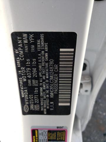 Photo 11 VIN: KMHC85LC3MU248780 - HYUNDAI IONIQ SEL 