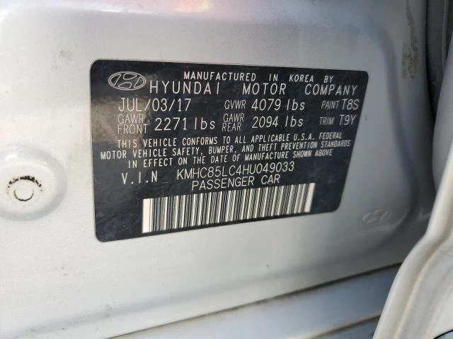 Photo 11 VIN: KMHC85LC4HU049033 - HYUNDAI IONIQ LIMI 