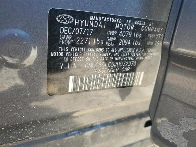 Photo 12 VIN: KMHC85LC5JU072973 - HYUNDAI IONIQ LIMI 