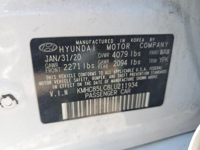 Photo 11 VIN: KMHC85LC8LU211934 - HYUNDAI IONIQ SEL 