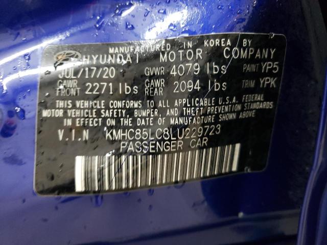 Photo 11 VIN: KMHC85LC8LU229723 - HYUNDAI IONIQ SEL 