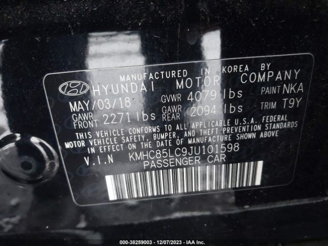 Photo 8 VIN: KMHC85LC9JU101598 - HYUNDAI IONIQ HYBRID 