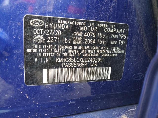 Photo 12 VIN: KMHC85LCXLU240299 - HYUNDAI IONIQ SEL 