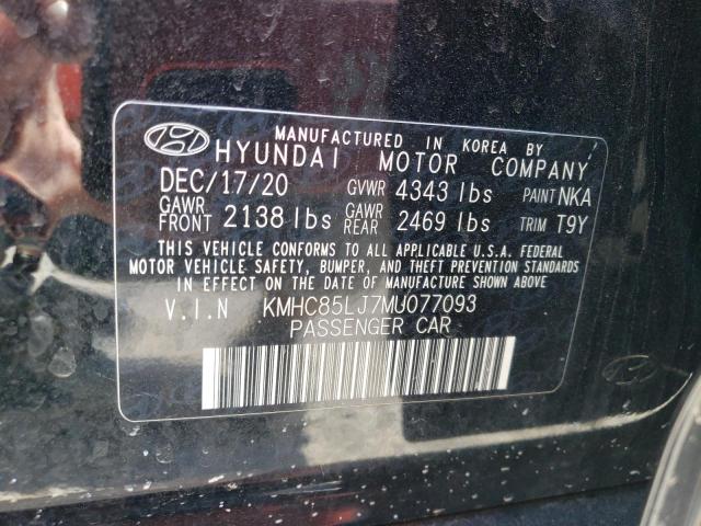 Photo 11 VIN: KMHC85LJ7MU077093 - HYUNDAI IONIQ LIMI 