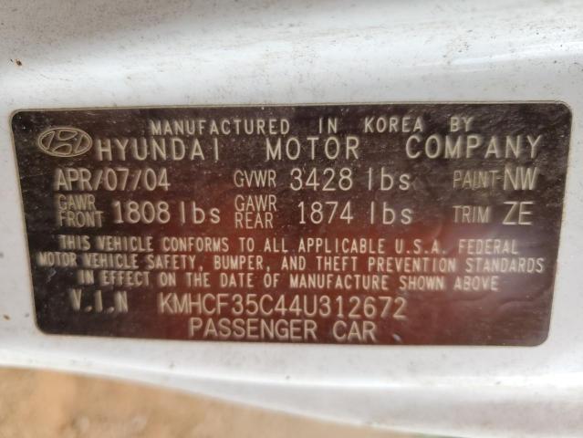 Photo 11 VIN: KMHCF35C44U312672 - HYUNDAI ACCENT 