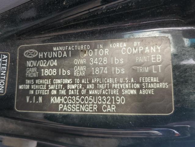 Photo 11 VIN: KMHCG35C05U332190 - HYUNDAI ACCENT GS 