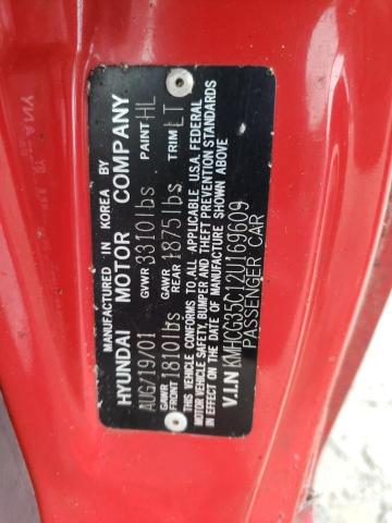 Photo 11 VIN: KMHCG35C12U169609 - HYUNDAI ACCENT GS 