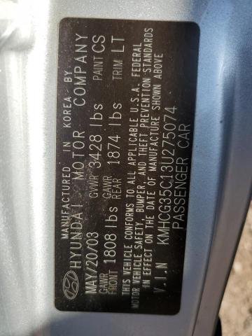 Photo 12 VIN: KMHCG35C13U275074 - HYUNDAI ACCENT 