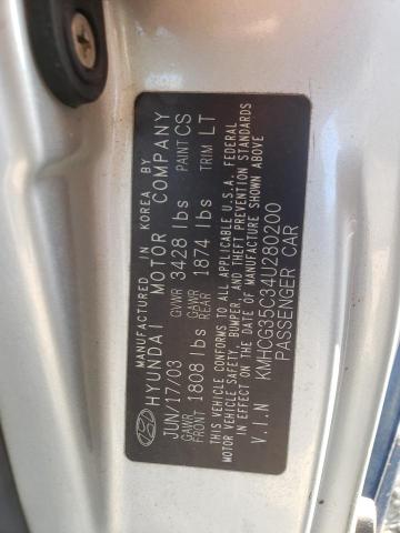 Photo 9 VIN: KMHCG35C34U280200 - HYUNDAI ACCENT 