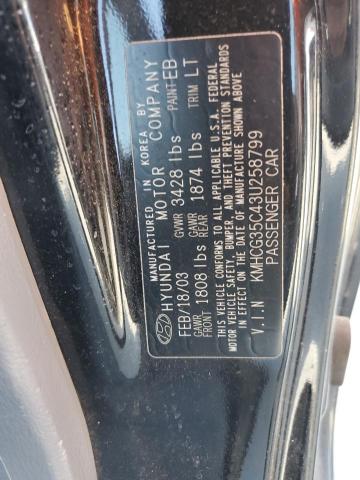 Photo 11 VIN: KMHCG35C43U258799 - HYUNDAI ACCENT GL 