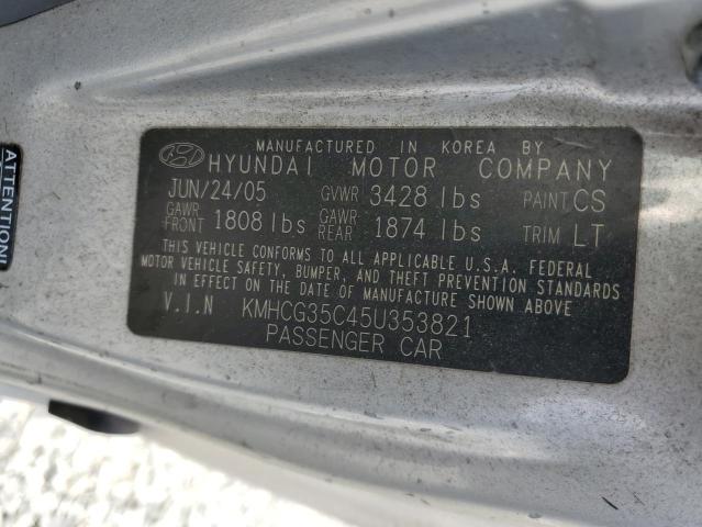 Photo 11 VIN: KMHCG35C45U353821 - HYUNDAI ACCENT 