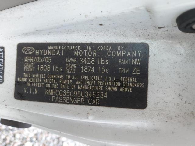 Photo 12 VIN: KMHCG35C95U346234 - HYUNDAI ACCENT GS 