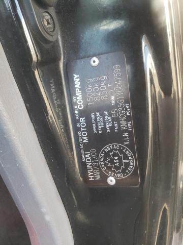 Photo 11 VIN: KMHCG35G1YU047599 - HYUNDAI ACCENT GS 