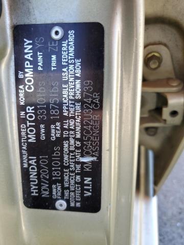 Photo 12 VIN: KMHCG45C42U324739 - HYUNDAI ACCENT GL 